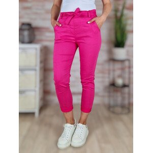 Megkötős, gumis és magas derekú, pink nadrág S-XL-ig