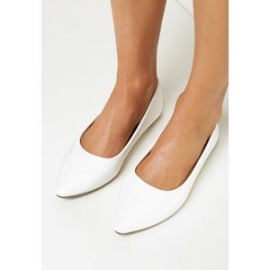 Fehér Balerina lapossarkú cipő